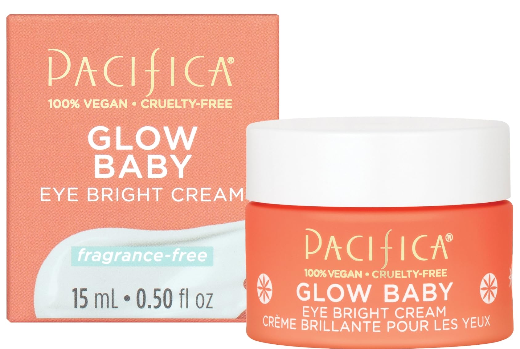 Pacifica Vitamin C under eye cream for puffiness reduction and skin brightening