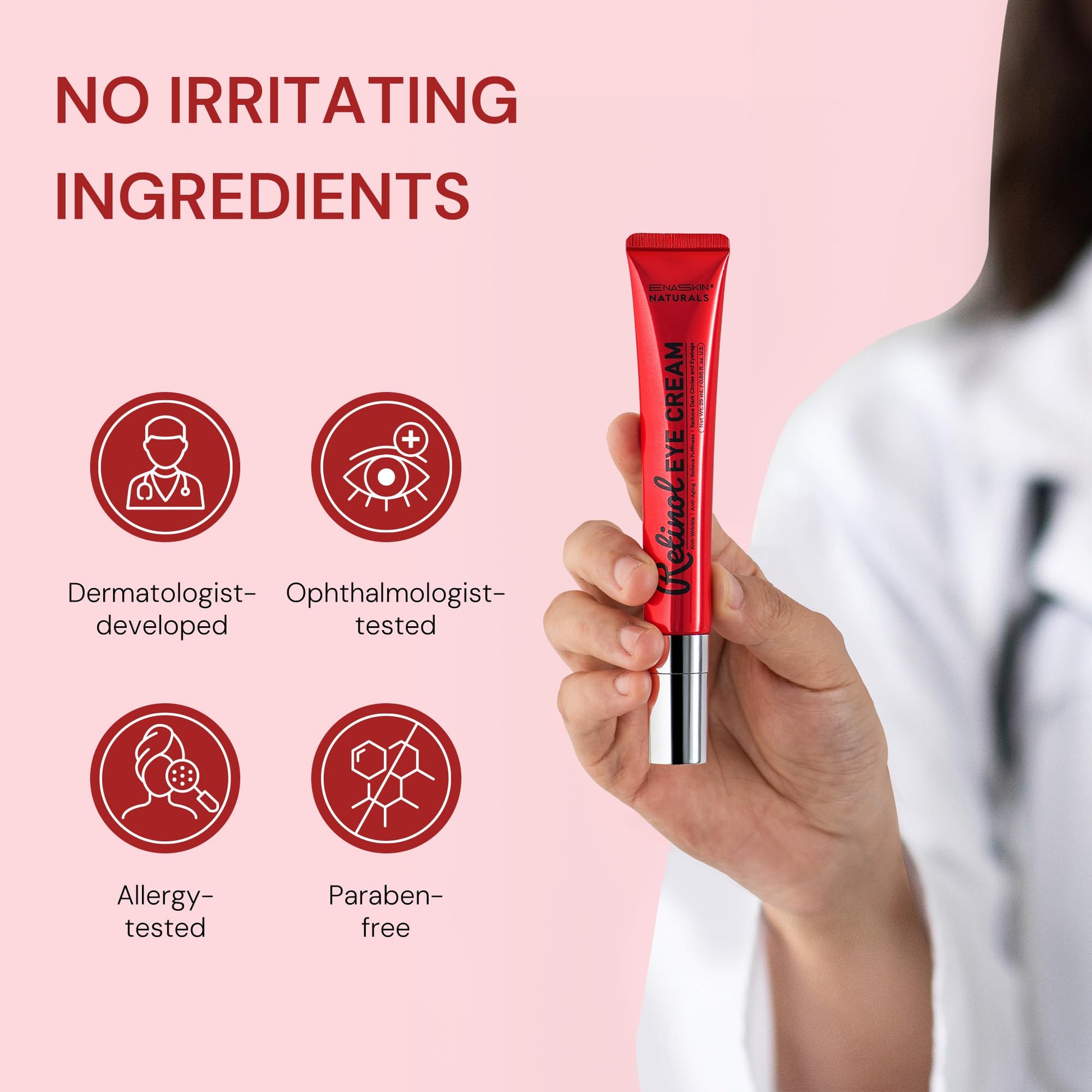 Enaskin Naturals pro retinol cream product dimensions view