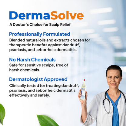 Dermasolve scalp oil for itchy and flaky scalp