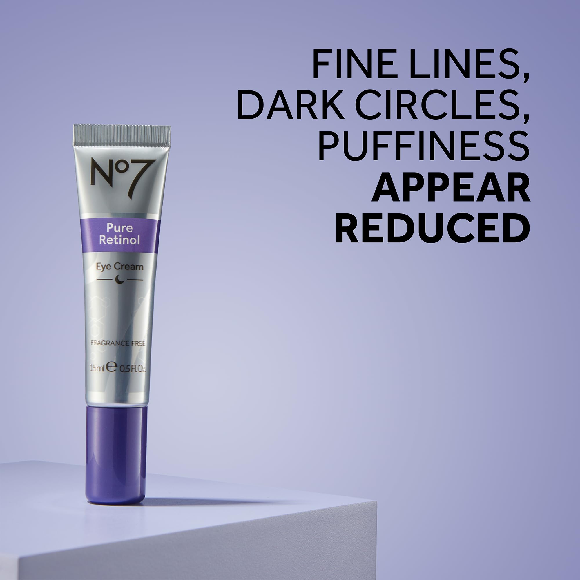 No7 under eye cream for wrinkles and fine lines packaging layout
