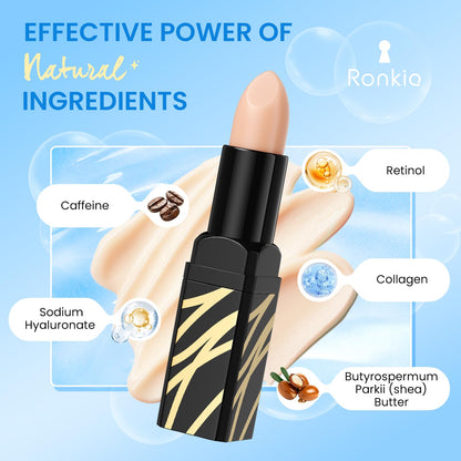 Anti aging eye balm with retinol and collagen packaging graphics