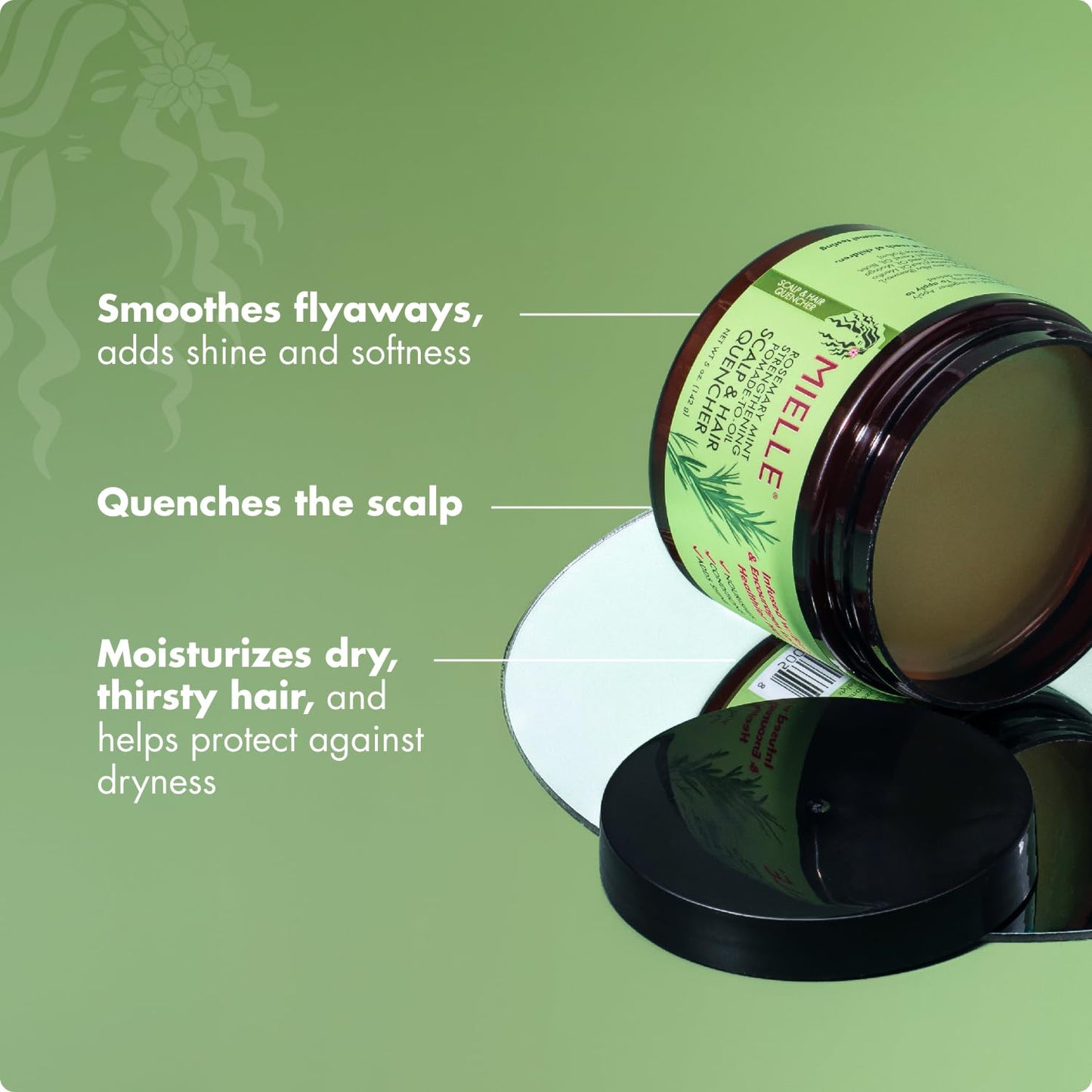 Dermatologist verified seal on Mielle Organics hair care product