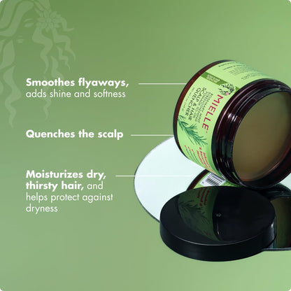 Dermatologist verified seal on Mielle Organics hair care product