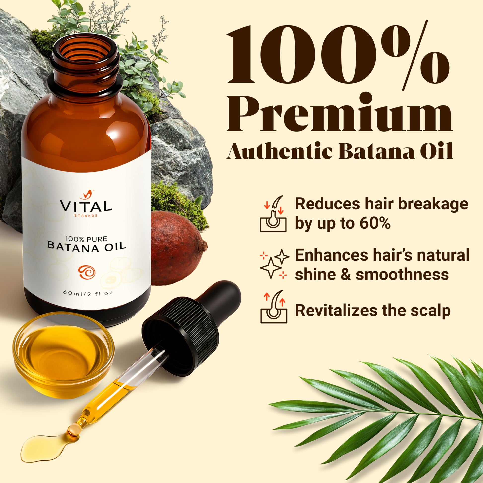 Authentic Batana oil texture and color demonstration