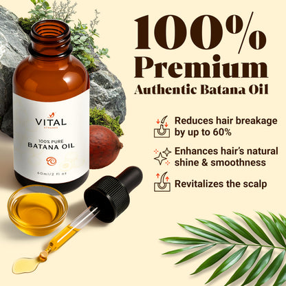 Authentic Batana oil texture and color demonstration