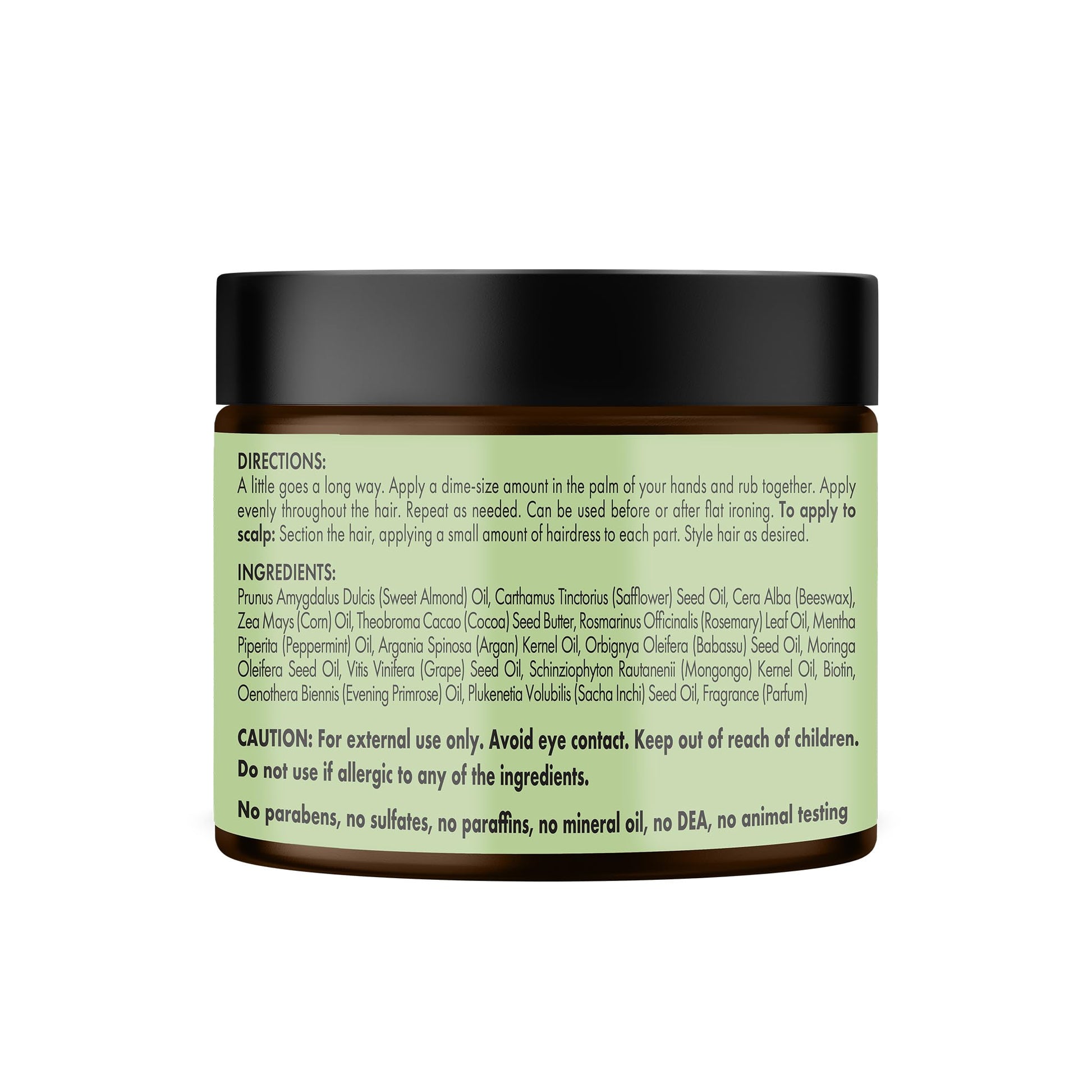 Close up of Mielle Organics hair product packaging