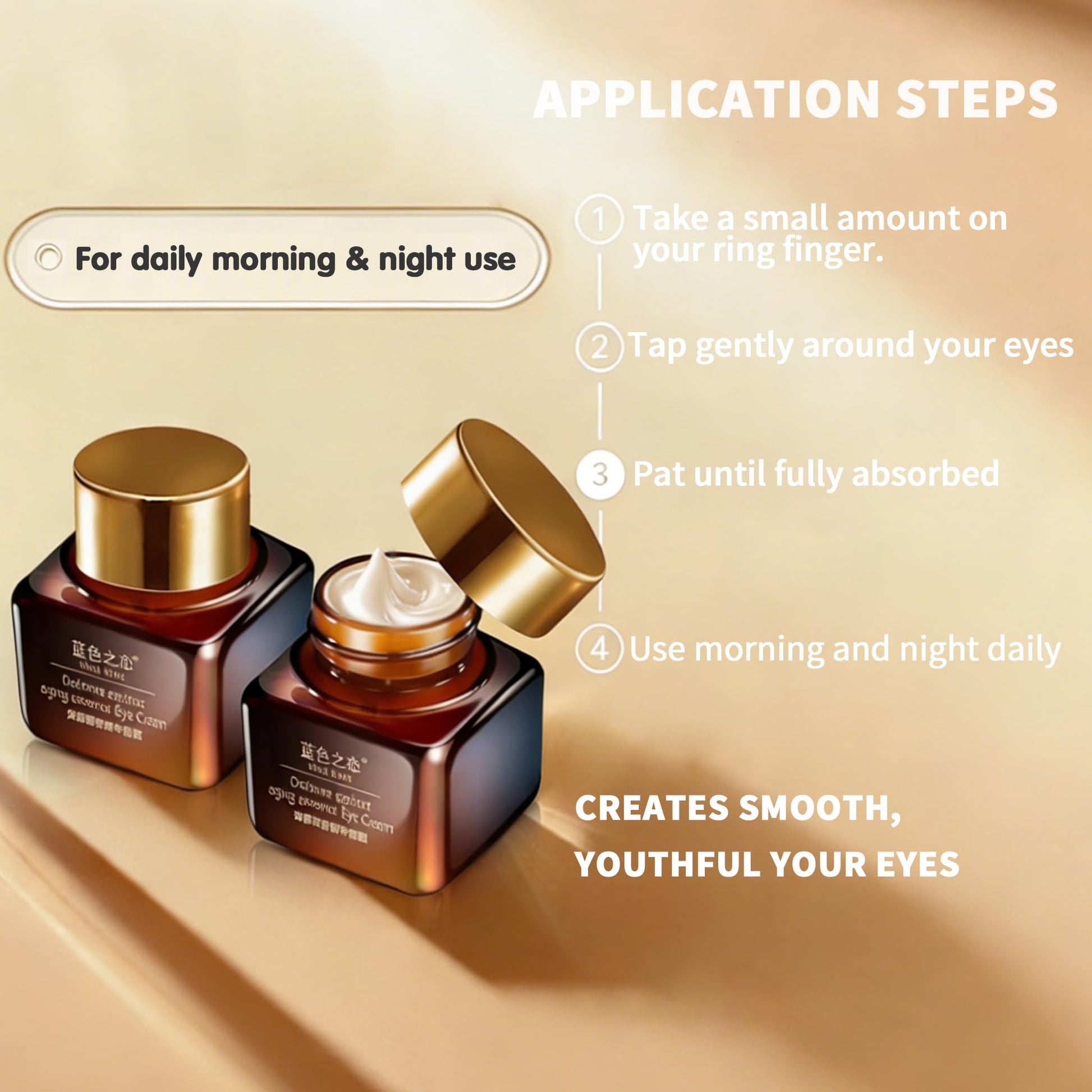 Blue Love under eye moisturizer for reducing dark circles and wrinkles