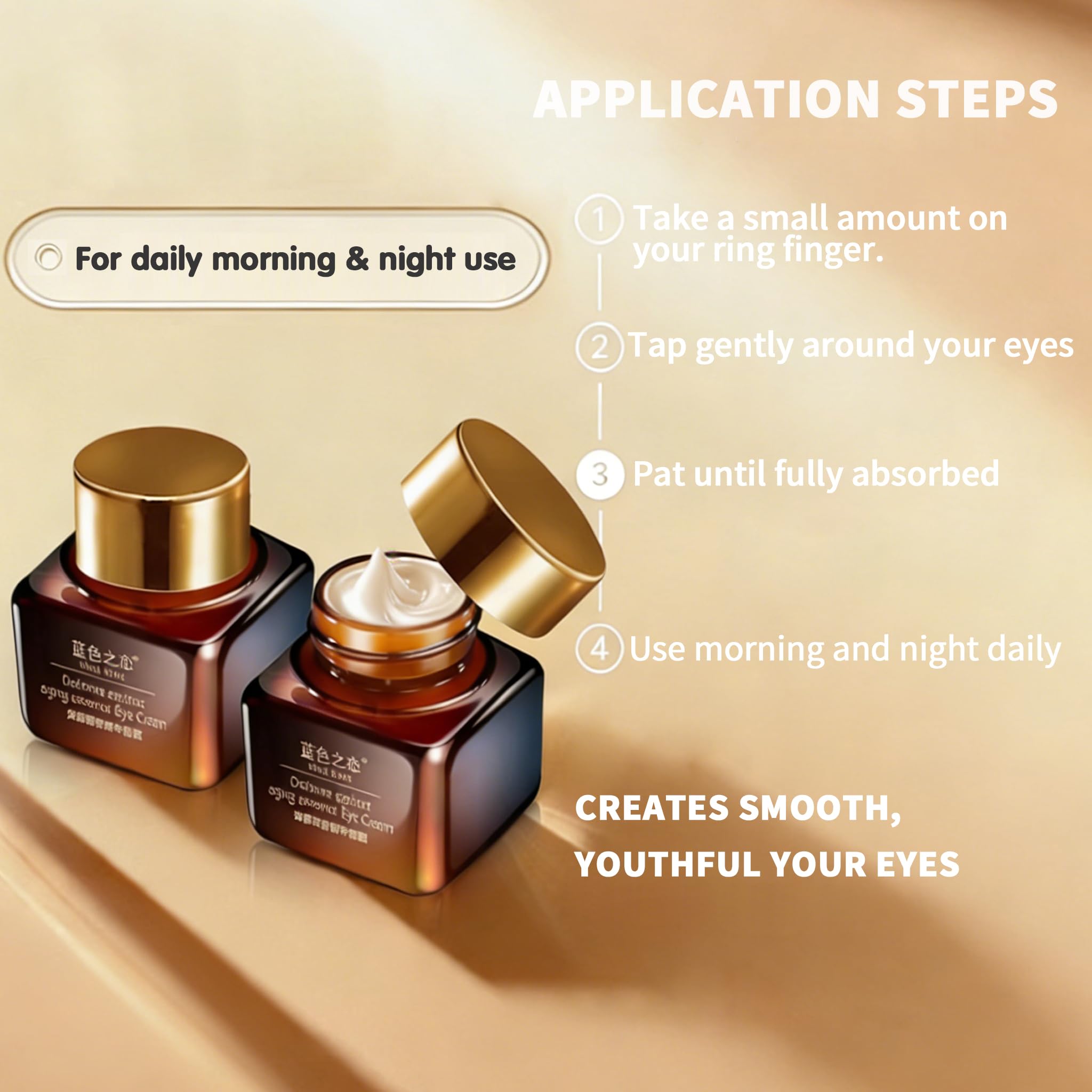 Blue Love under eye moisturizer for reducing dark circles and wrinkles
