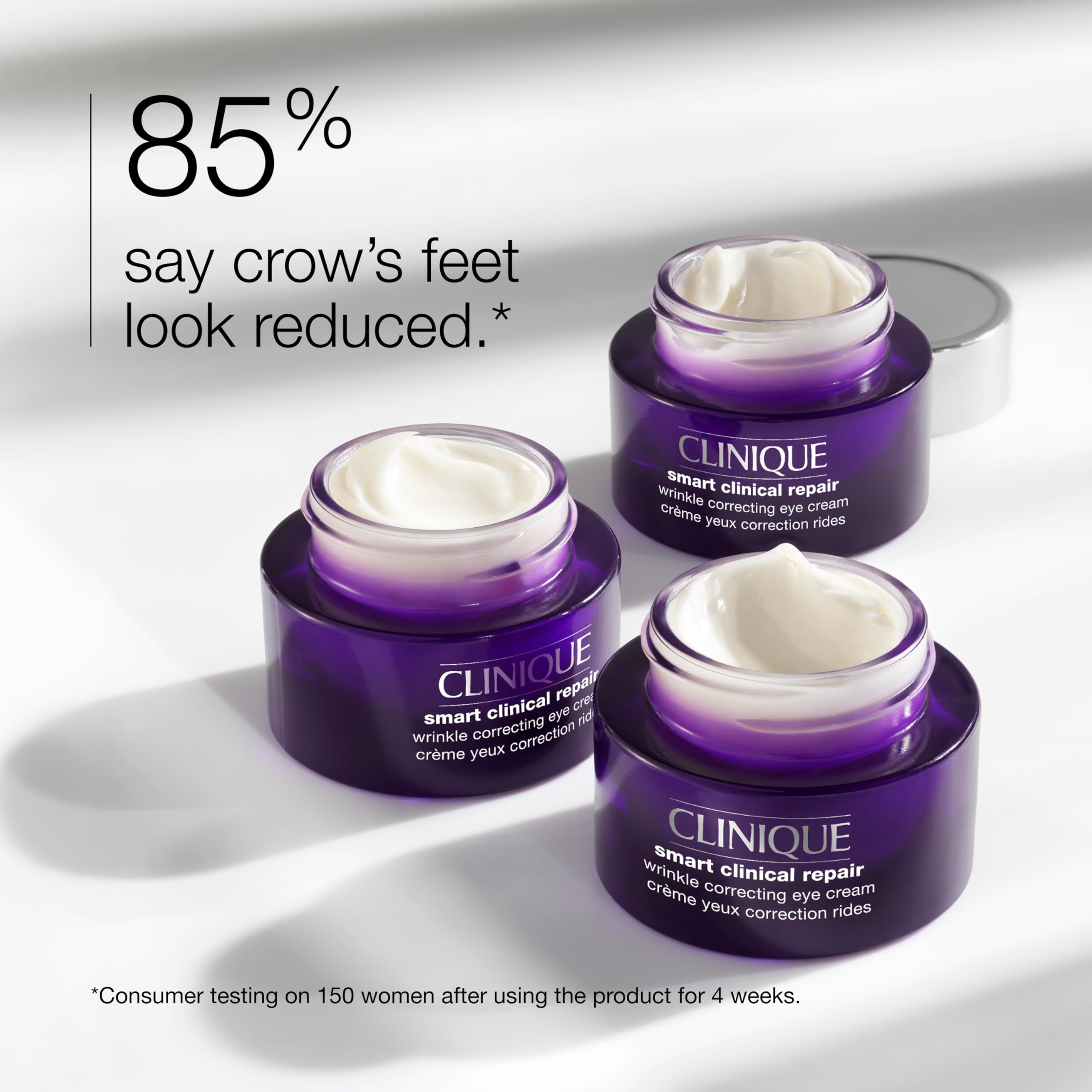 Clinique Smart Clinical Repair Eye Cream packaging showing peptide complex label