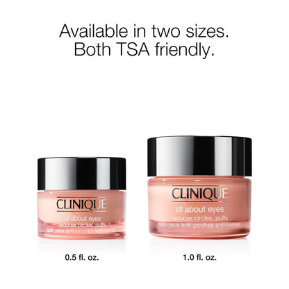 Clinique All About Eyes morning and night skincare routine