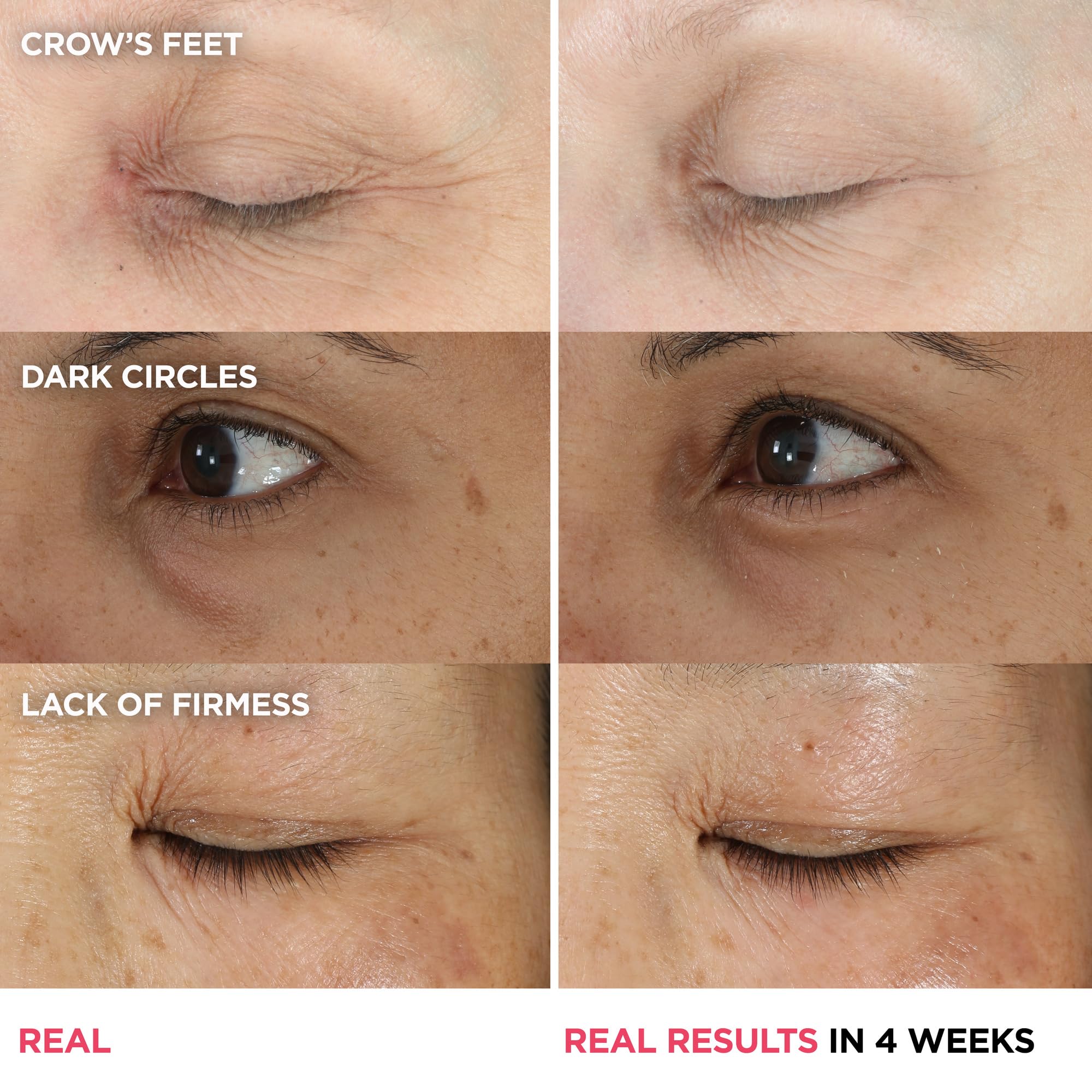 IT Cosmetics anti aging peptide eye cream open jar showing apricot tint texture