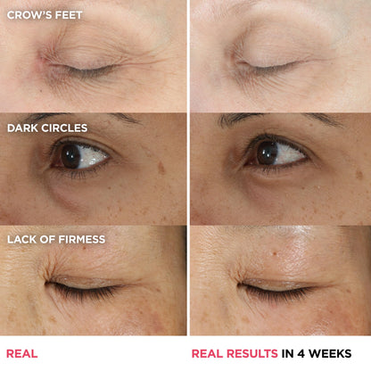 IT Cosmetics anti aging peptide eye cream open jar showing apricot tint texture