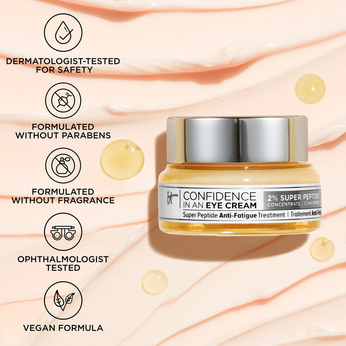 IT Cosmetics eye cream lifestyle application shot