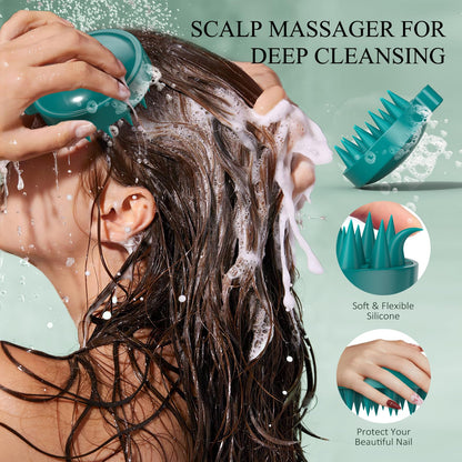 Close up of Voeruy rosemary scalp scrub label