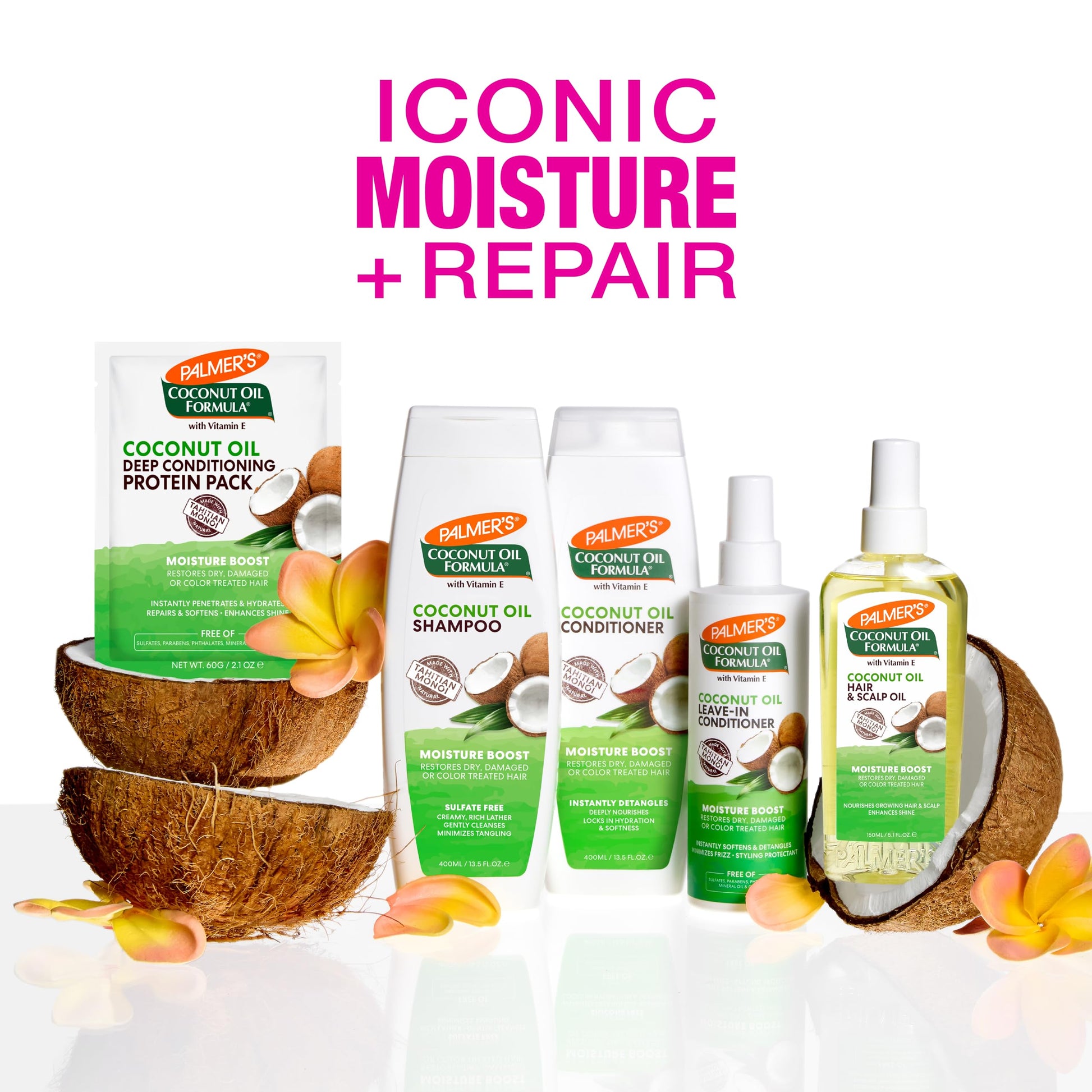 Palmers coconut oil spray showing spray nozzle and bottle design