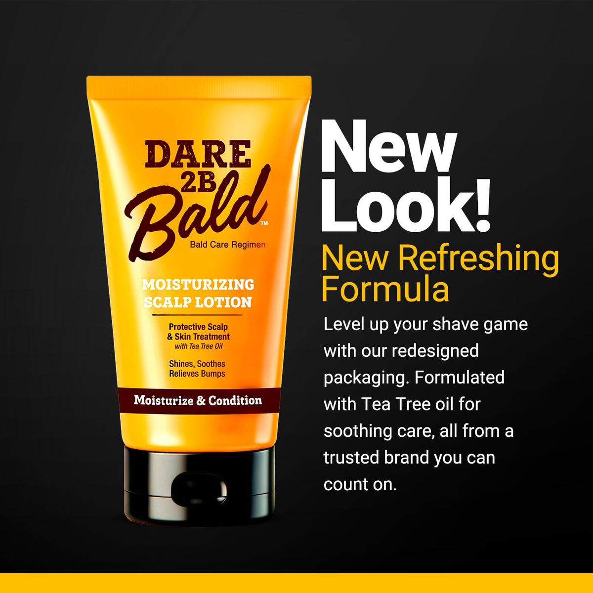 Dare 2B Bald aftershave lotion cap and nozzle detail shot