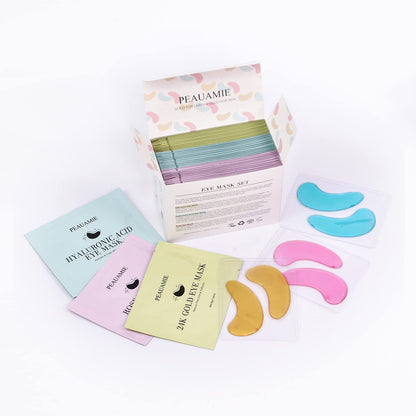 Peauamie eye patches for dark circles and wrinkle reduction