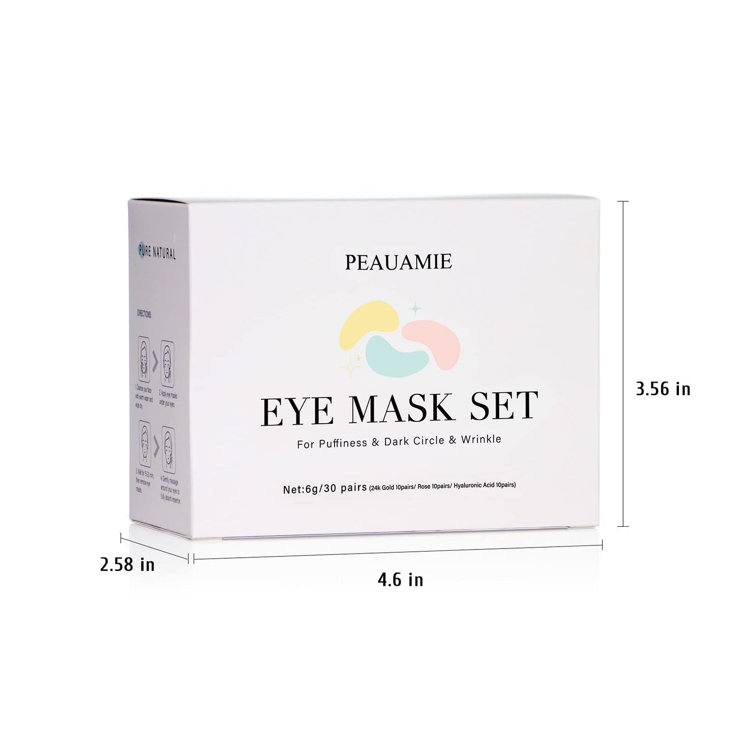 Detailed ingredients and usage of Peauamie eye mask set