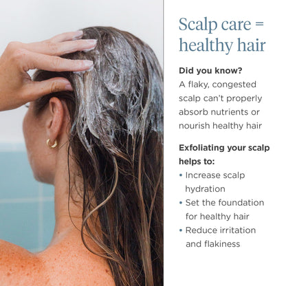 Natural charcoal and coconut oil shampoo for itchy scalp