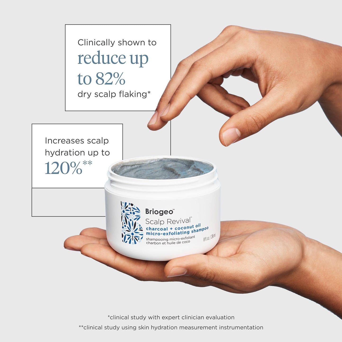 Professional hair care product Briogeo scalp scrub for oily hair