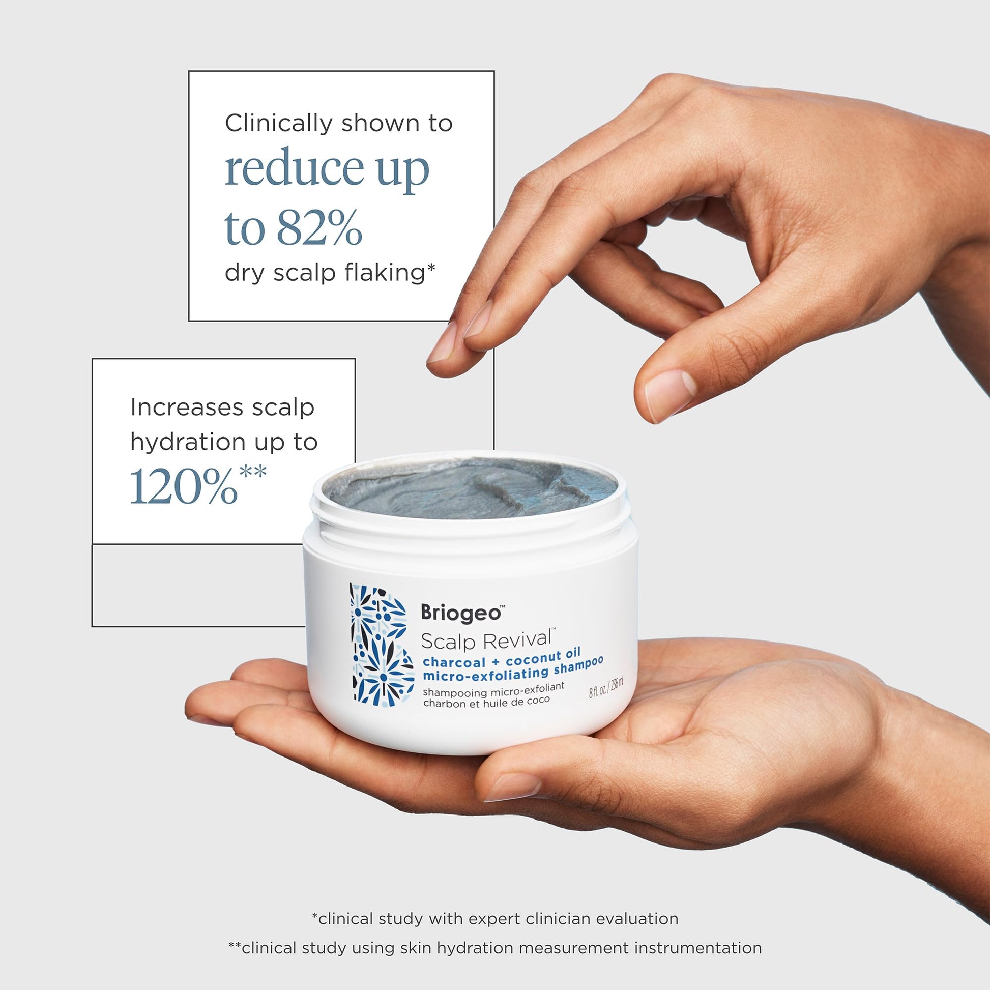 Professional hair care product Briogeo scalp scrub for oily hair