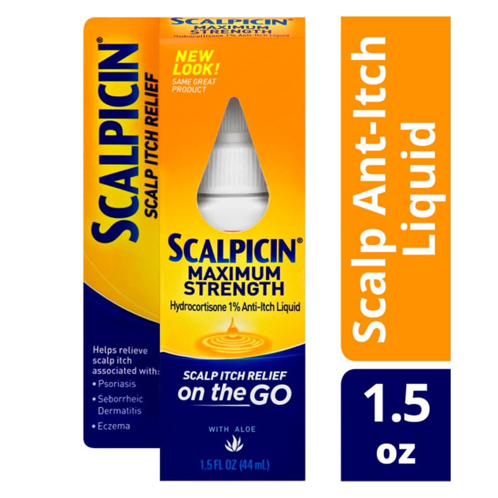 Scalpicin Maximum Strength Scalp Treatment Liquid side view box