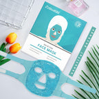 Znöcuetöd therapy mask positioned for cold compress use