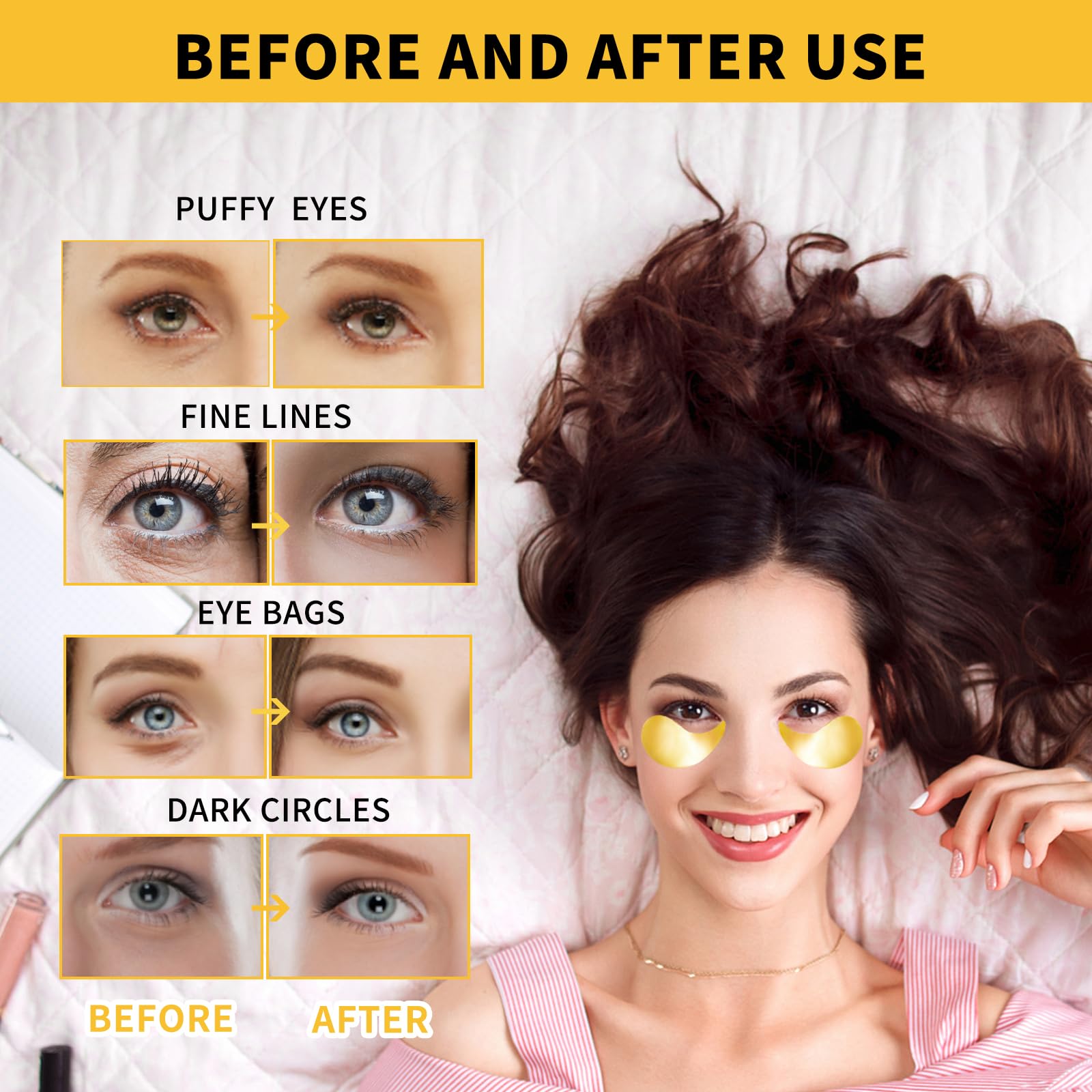 Authentic Treondexir eye patches for puffy eyes treatment