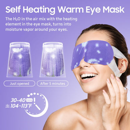 BeHoomi steam eye mask ear hook design for universal fit