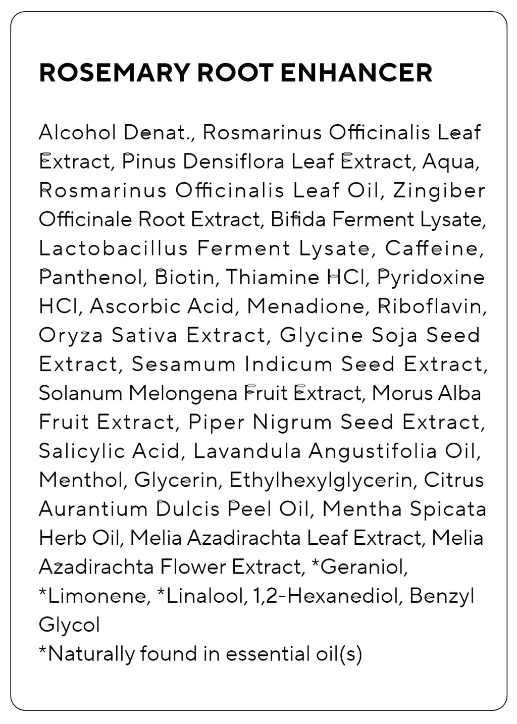 Aromatica Rosemary Root Enhancer 100ml bottle lifestyle shot