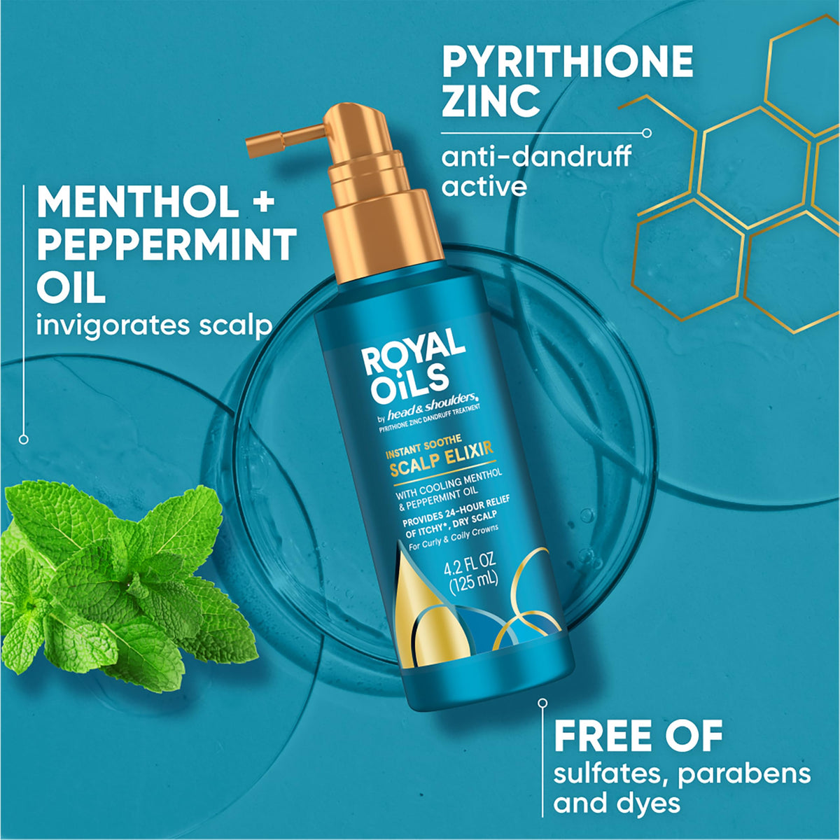 Head and shoulders royal oils scalp elixir side profile