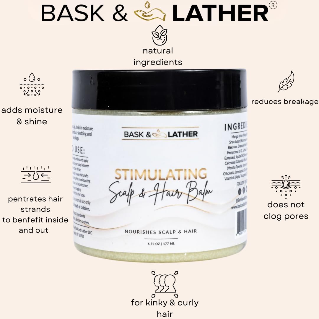 Bask and Lather hair balm texture and ingredients