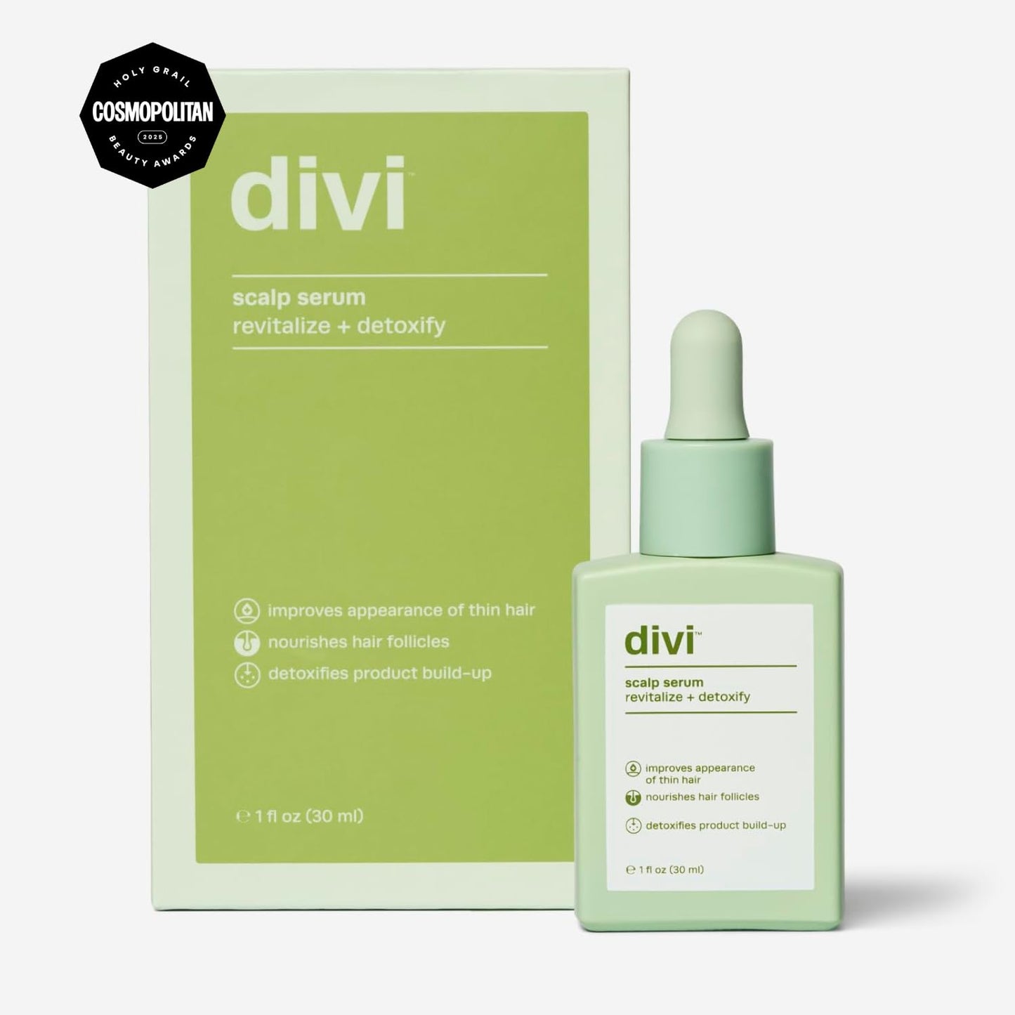 Divi scalp serum dropper application demonstration