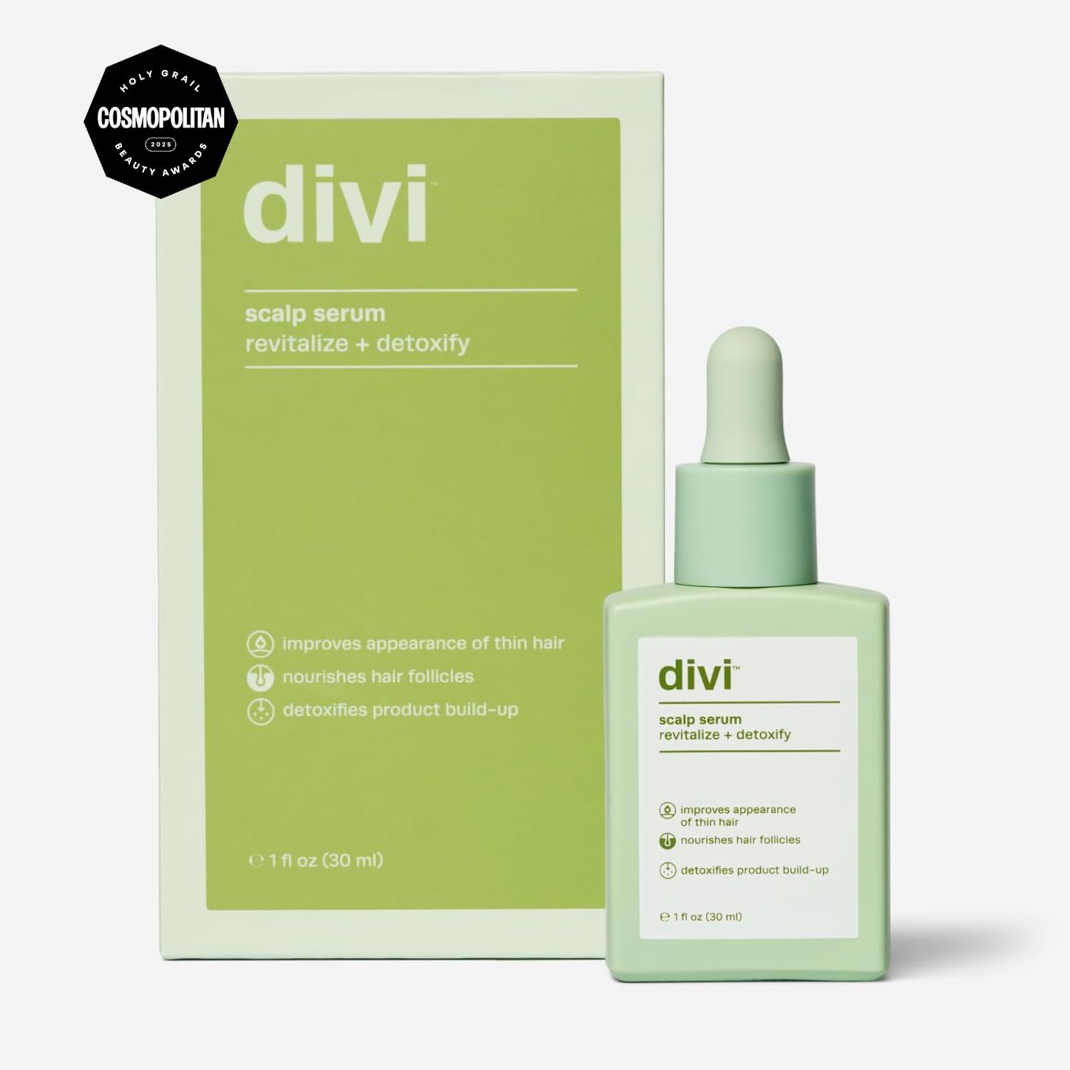Divi scalp serum dropper application demonstration