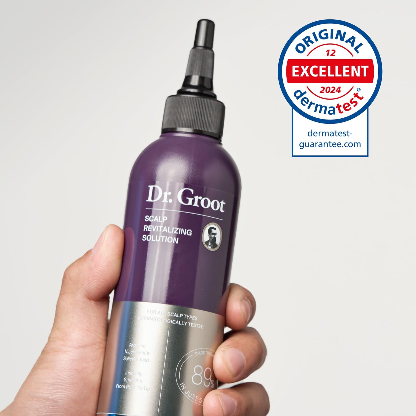 Back of Dr. Groot scalp revitalizing solution bottle