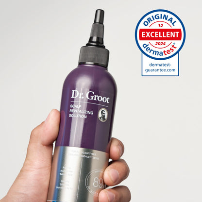 Back of Dr. Groot scalp revitalizing solution bottle