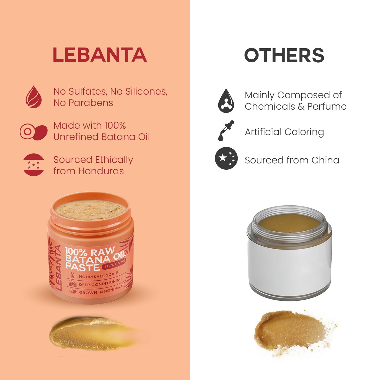 Authentic Lebanta Batana oil imported from Honduras