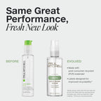 Paul Mitchell Hot Off The Press Heat Protectant spray bottle highlighting thermal protection.