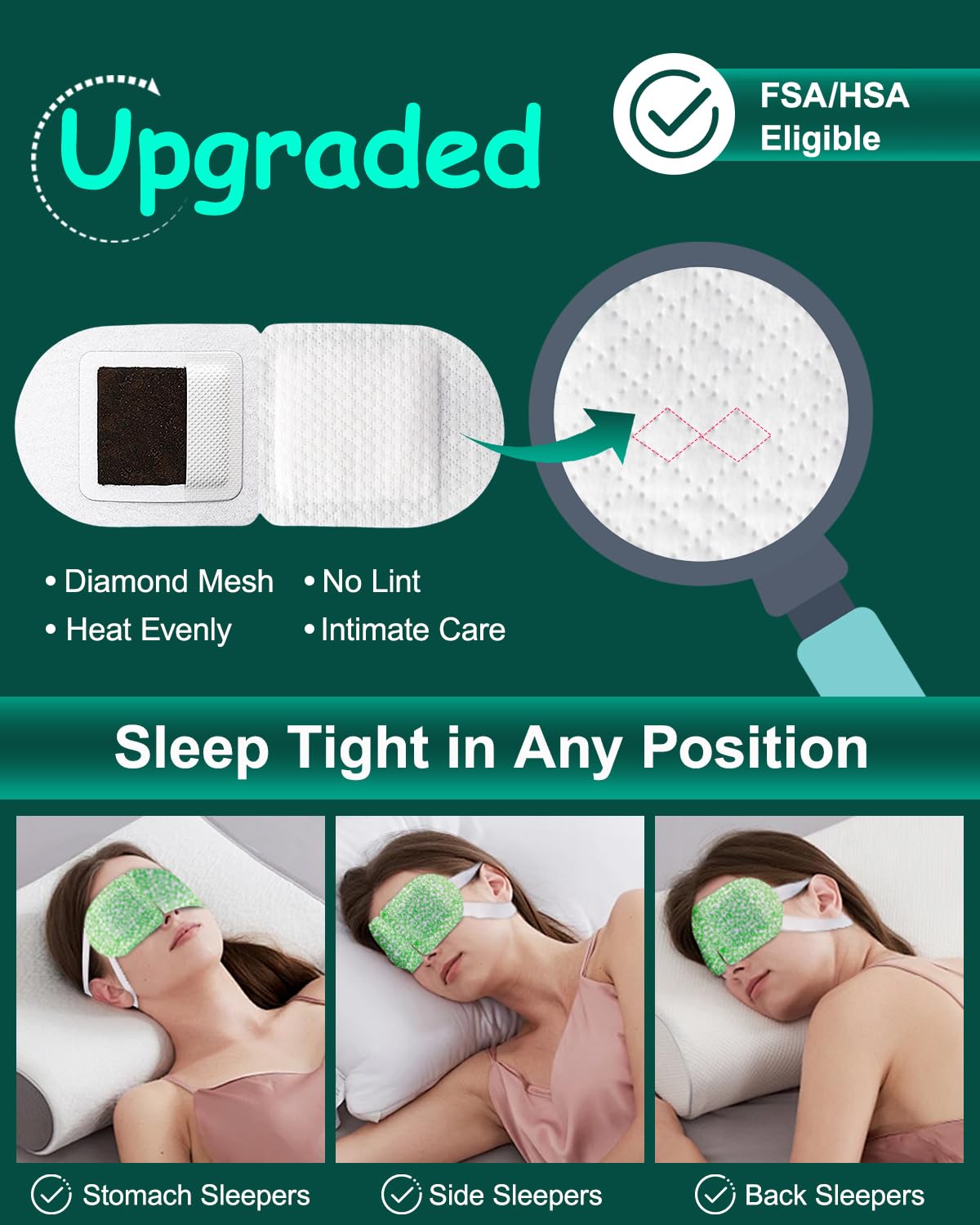 ProCIV self heating eye mask individual pouch display