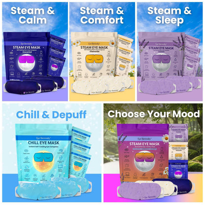 Fragrance free heated eye patch showcasing comfortable fit for sensitive skin relief