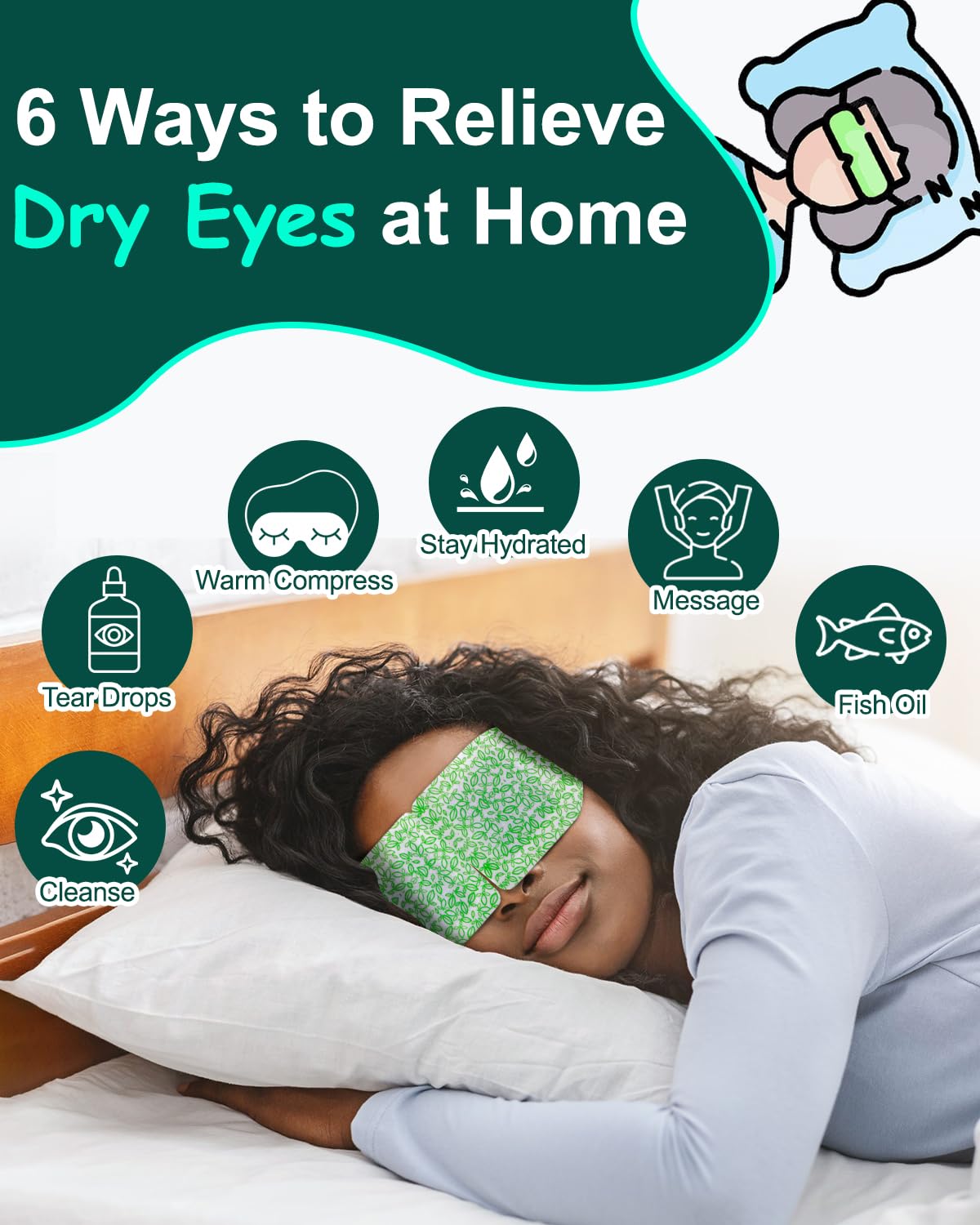 ProCIV disposable warm eye compress detailed texture