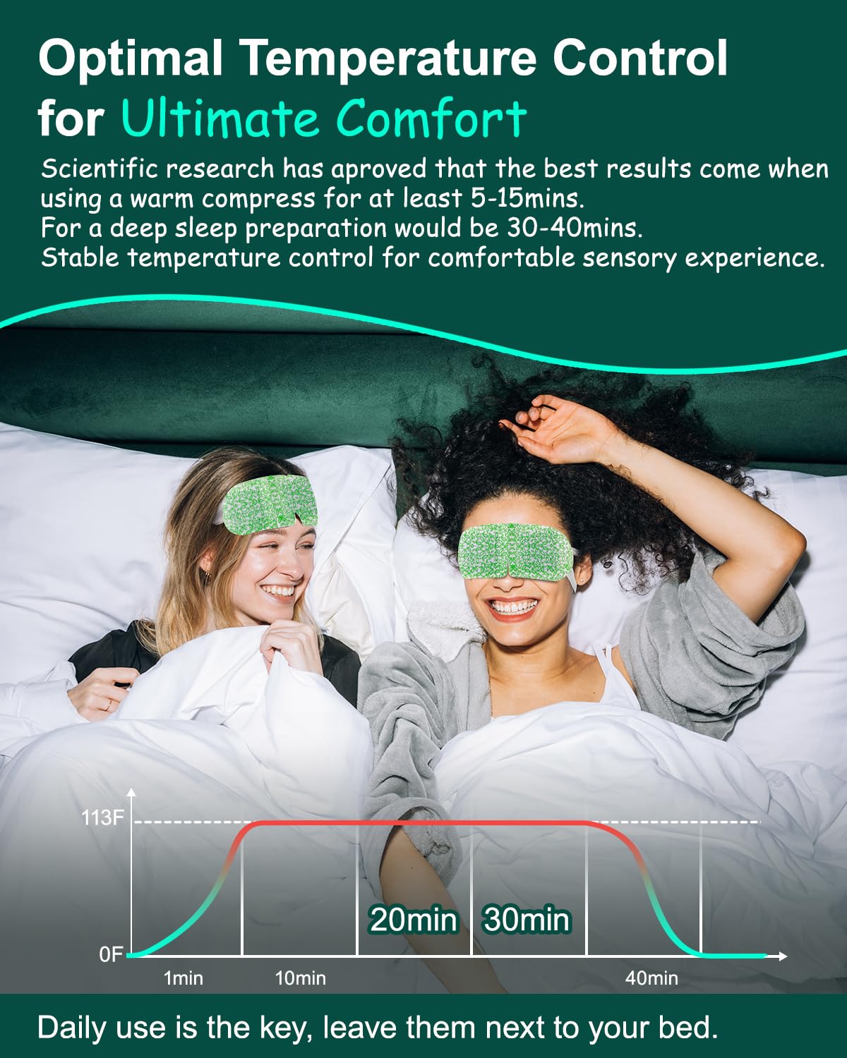 ProCIV steam eye mask ear loop design and fit