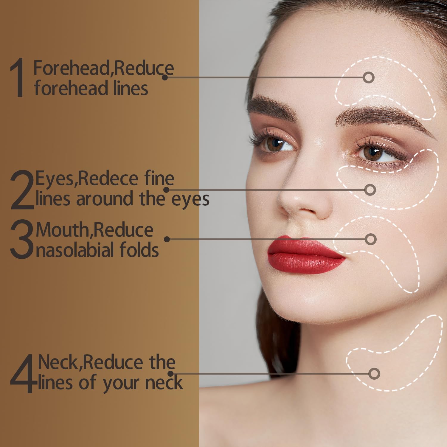 Authentic USA imported collagen lip masks and eye patches displayed as bridesmaid party favors.