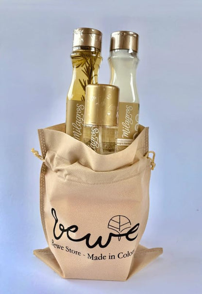 Full Herbal Miracle hair care routine kit items displayed together
