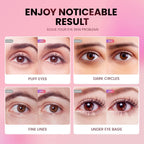 Application of AILEORY under eye patches on model skin