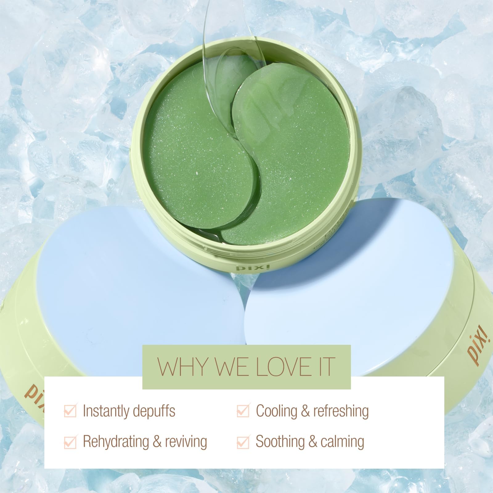 Pixi DetoxifEYE packaging showing key ingredients like cucumber and caffeine