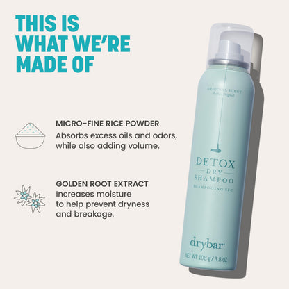 Drybar hair care kit bottles showing ingredients label