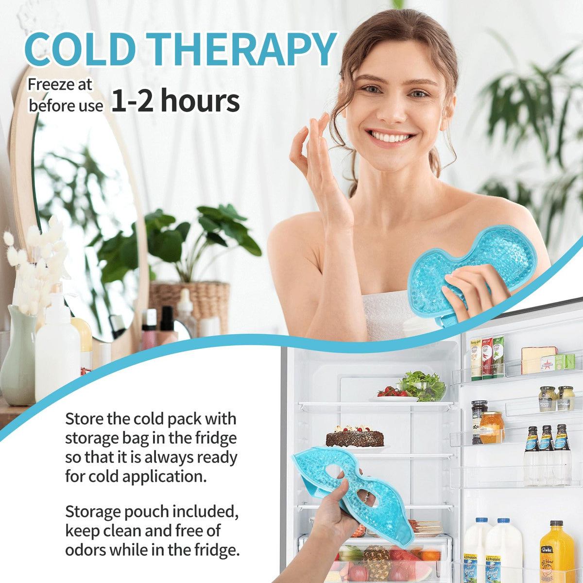 Consgiji puffy eyes treatment mask packaged for use