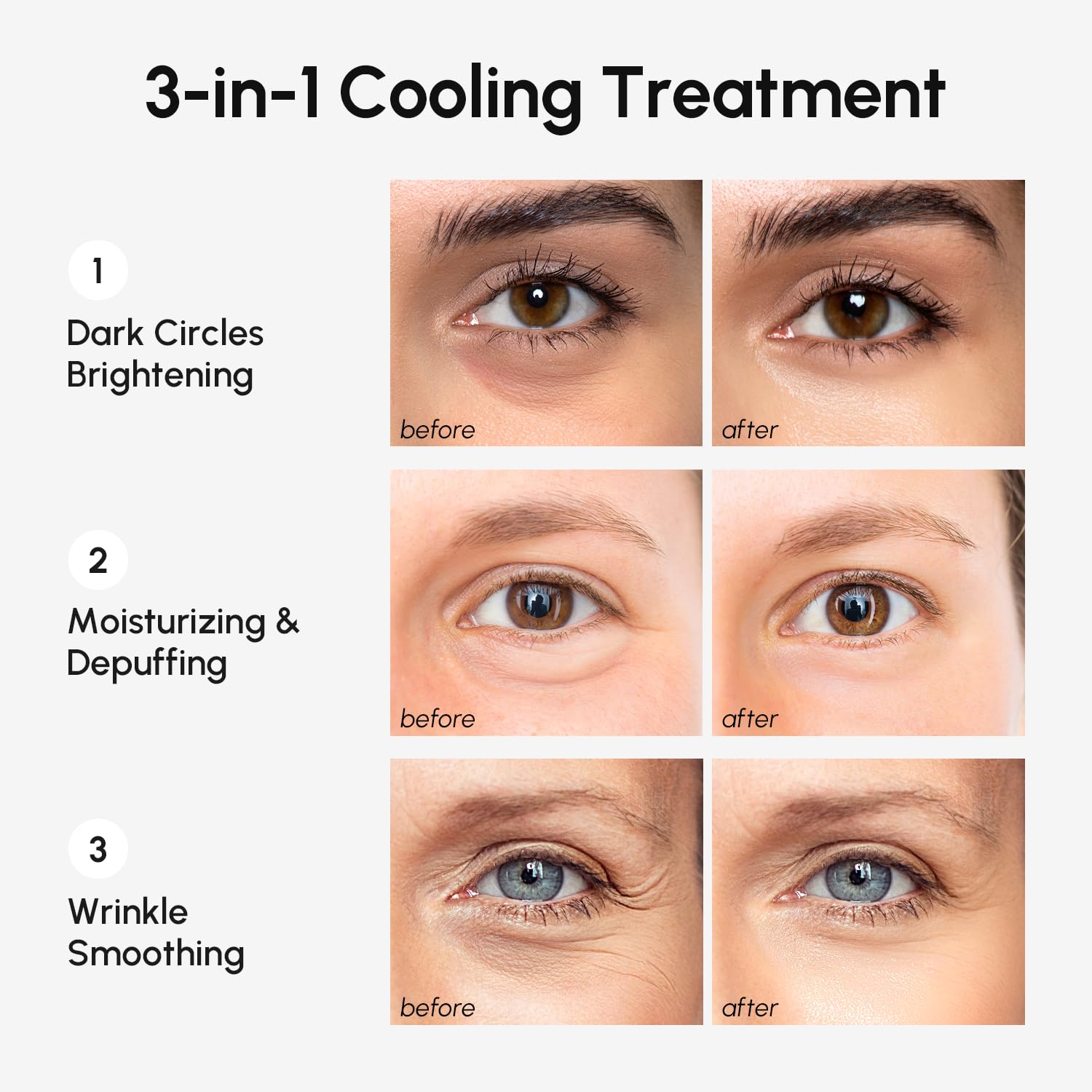 Close up of Maree eye patches ingredients and benefits