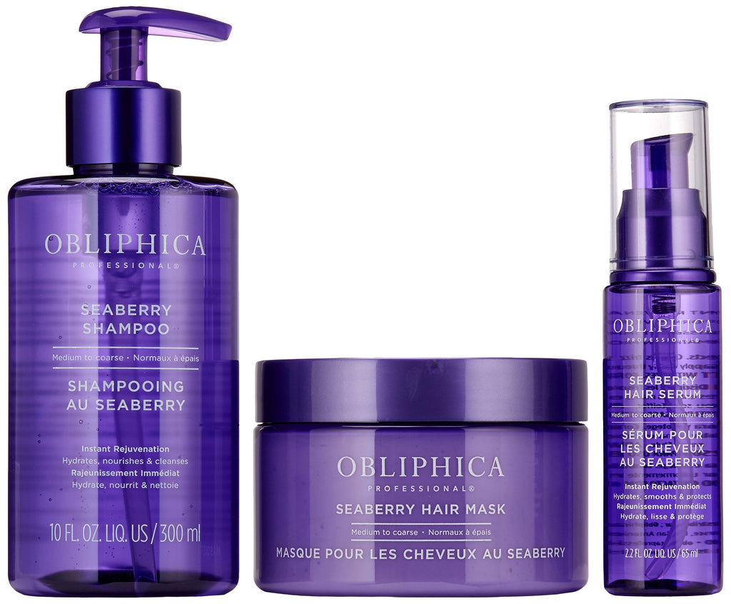 Obliphica Professional Seaberry Hair Serum sleek pump bottle